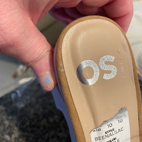 🌟HP🌟 LILAC LAVENDER Chunky Heel Mules Clogs Platform Summer Spring Picnic 90s - Picture 8 of 16